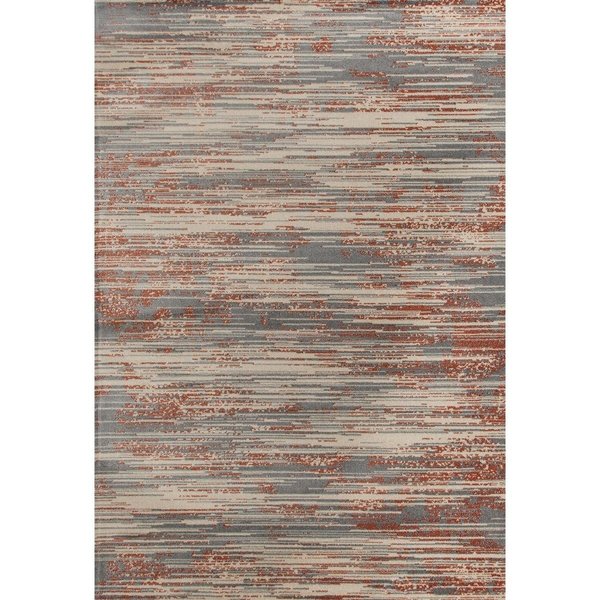 Standalone 2 x 3 ft. Ferndale Collection Brushstrokes Woven Area Rug, Gray ST2590104